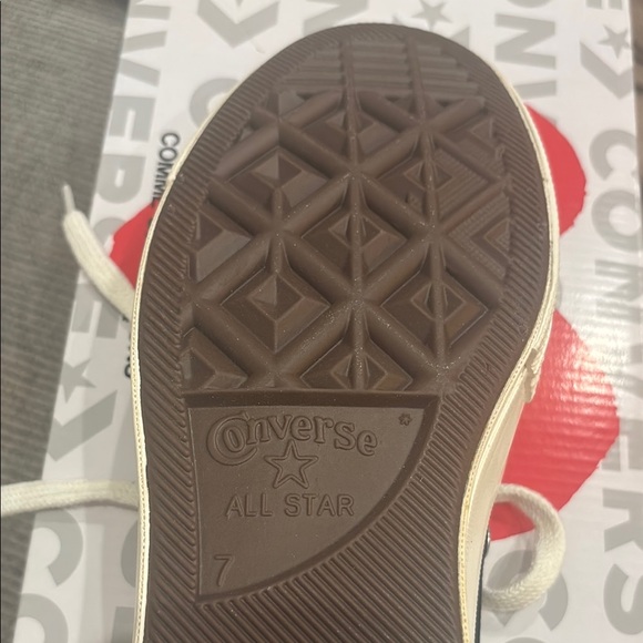 Converse CDG Black and White Sneakers unisex men’s 7, women’s 9 - Picture 6 of 8